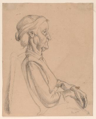 Old Woman, Seated, Facing Right