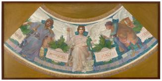 Study for the Library of Congress Mural, "The Progress of Civilization: Middle Ages, Italy, Germany"