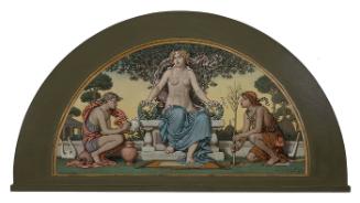 Study for Lunette in Library of Congress: Peace-Prosperity