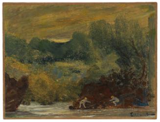 Landscape with Nude Figures by a River