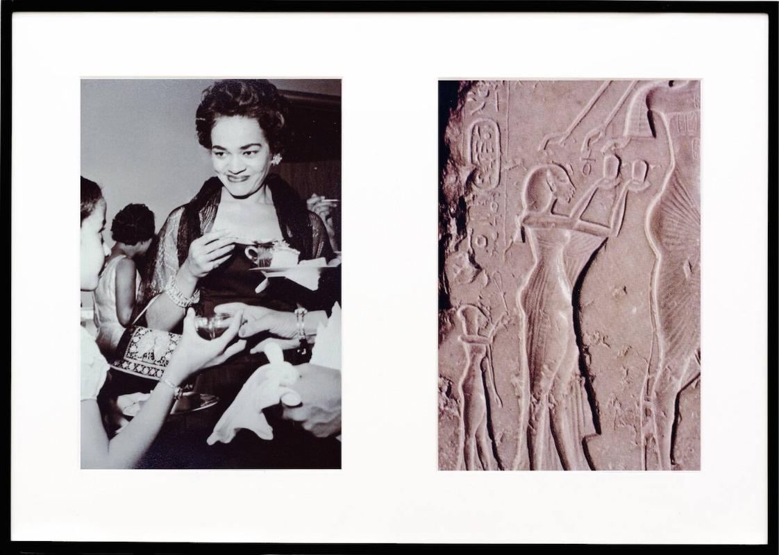 Miscegenated Family Album (Ceremonial Occasions II), L: Devonia attending a wedding; R: Nefertiti performing an Aten ritual