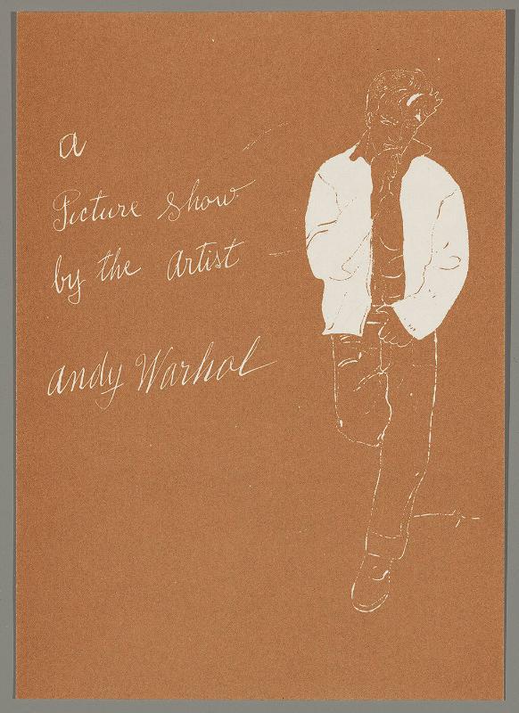 Announcement card for "A Picture Show by the Artist Andy Warhol"
