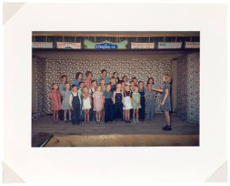 School children singing, Pie Town, New Mexico