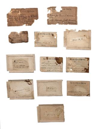 Lot of object labels (from the Lyceum of National History, Williams College)