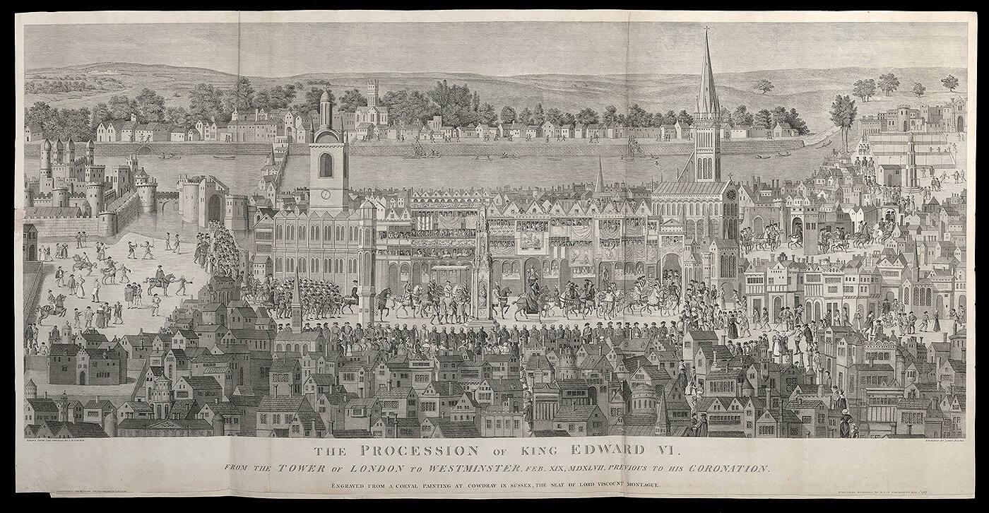 The Procession of Edward VI from the Tower of London to Westminster, Feb. 19, 1547, previous to his Coronation