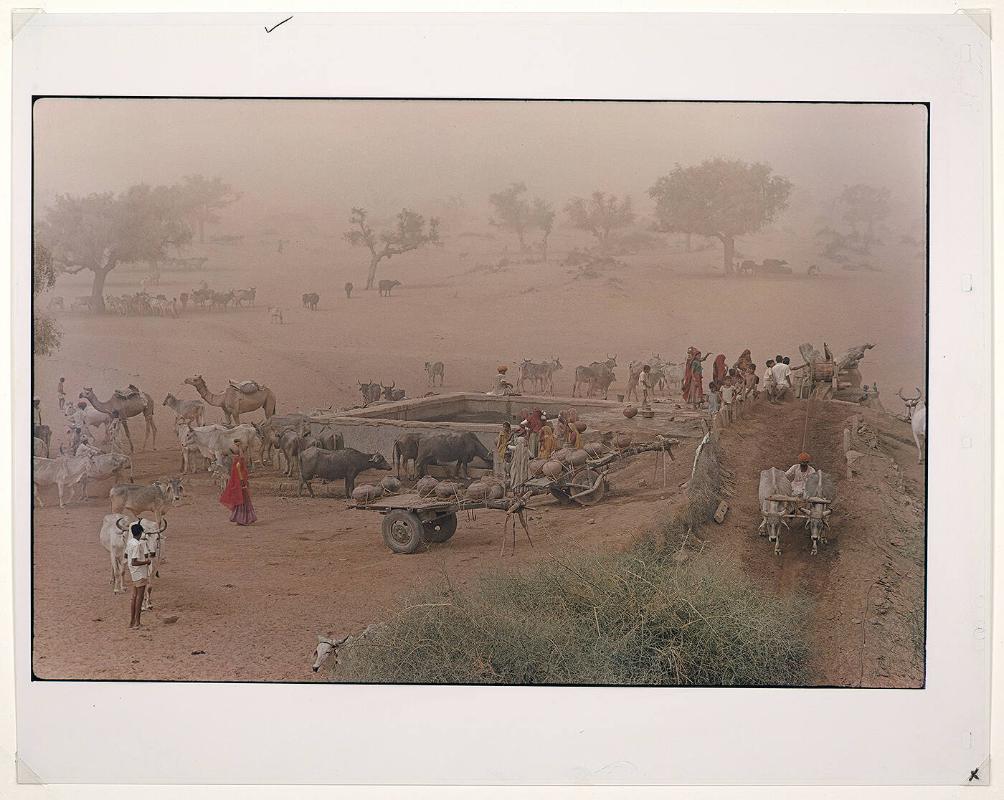 Summer Dust, well scene, Jodhpur dist Rajasthan