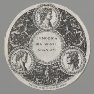 Design for Ornamental Dish with Three Portraits of Roman Emperors