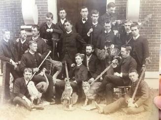 Lyceum Group Photograph with Artifacts, Jackson Hall