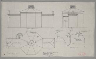 Roof & Cornice Drawing, Lawrence Hall, Williams College: LH-34