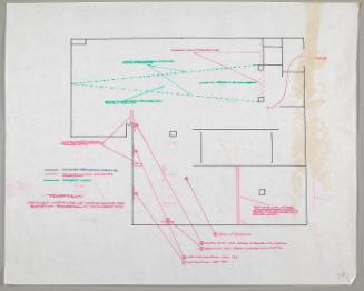 Floor Plan: Triangular Scrim--Ambient Light Volume, Museum of Contemporary Art, Chicago, Illinois