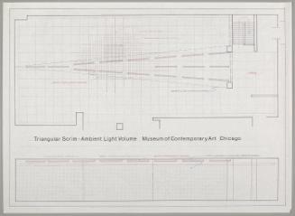 Floor Plan: Triangular Scrim--Ambient Light Volume, Museum of Contemporary Art, Chicago, Illinois