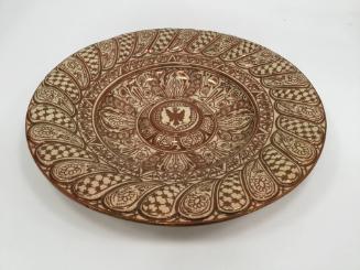 Plate with eagle crest and shield