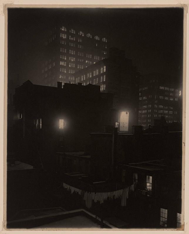 View from Rear Window, Gallery 291, at Night