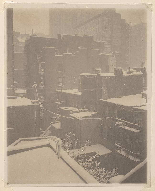 View from Rear Window, Gallery 291, Snowstorm