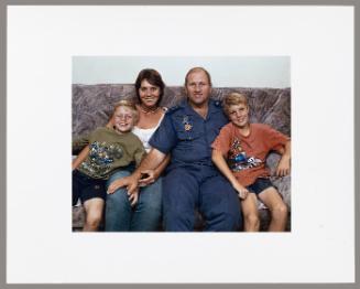 Gustaf, Maureen, Koos, and Marco Louw in their home, Musina (from "Kin")