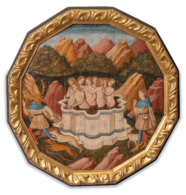 Birth Platter with The Story of Diana and Actaeon