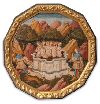 Birth Platter with The Story of Diana and Actaeon