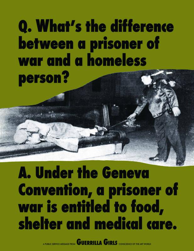 What's the Difference Between a Prisoner of War and a Homeless Person?