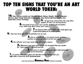 Top Ten Signs That You're an Artworld Token