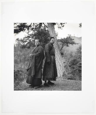 Two Buddhist Monks in a Pine Forest, Wutai Mountain, Shanxi Province, (from "The Chinese")