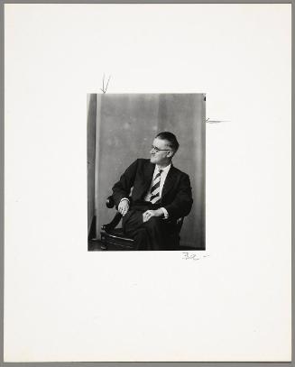 Proof print of Portrait of James Joyce