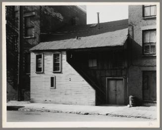 Untitled: oldest frame house in Manhattan, Weehawken Street (variant)