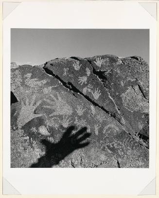 Hand with Petroglyph, New Mexico