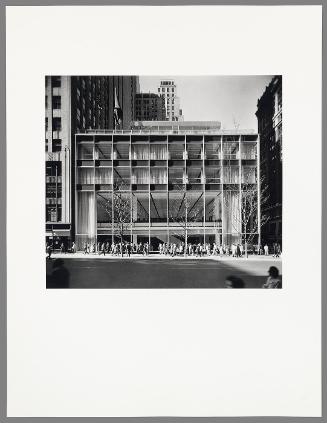 SOM, Manufacturers Trust Bank, Fifth Avenue, New York (from "Modern Architecture: Photographs by Ezra Stoller, Palm Press, Inc.")