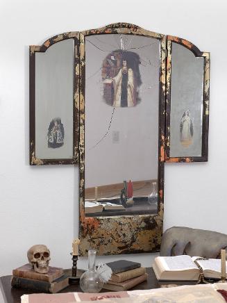 Mirror from The Library of Sor Juana Inez de la Cruz (from the installation, Venus Envy Chapter Two:  The Harem and Other Enclosures, 1994) (LEAD SCREEN)