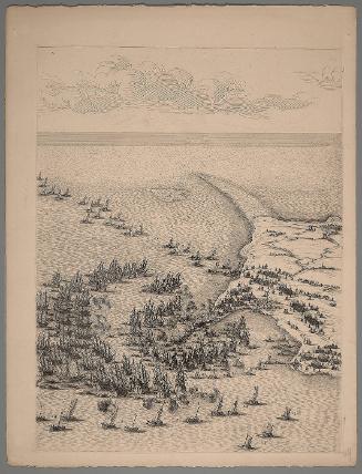The Siege of the Isle of Ré, plate A