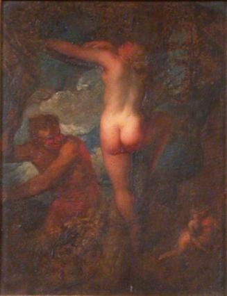 A Satyr Whipping a Nymph