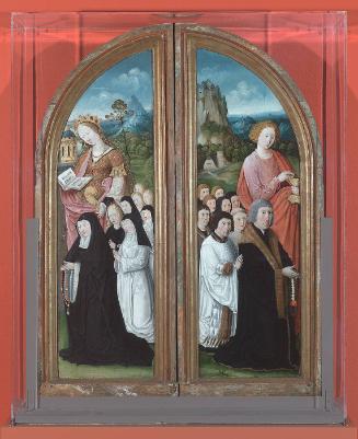 Female donors with St. Barbara