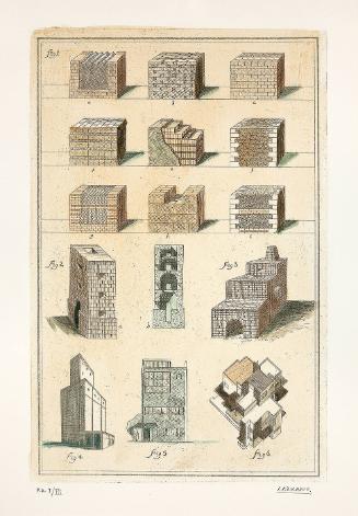 Untitled: 15 brick structures (from the artist's dissertation "The distance between the formal in the architecture and the architecture like image")