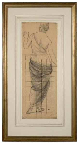 Study for Female Figure in Le Bois Sacre or The Sacred Grove, Beloved of the Arts and the Muses (for the Musée des Beaux-Arts in Lyons, France)