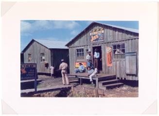Living quarters and "juke joint" for migratory workers, a slack season; Belle Glade, Fla.