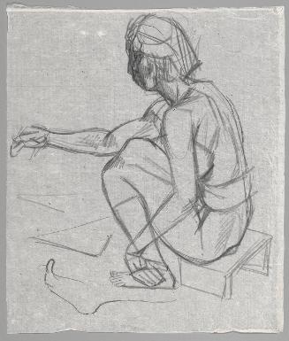Untitled: Study of seated figure