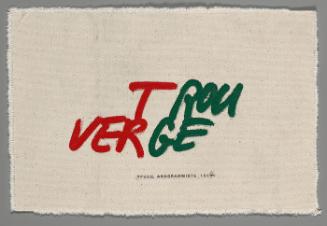 Trou Verge/ Vert Rouge (from "Complimentaire Series")