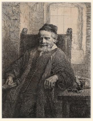 A portrait of goldsmith and print dealer Jan Lutma