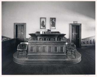 Judge's Bench, Old Cochise County Courthouse, Tombstone, Arizona (from "County Courthouses: A Portfolio of Photographs by William Clift")
