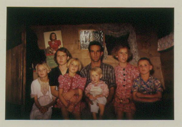 Jack Whinery, Homesteader, and his family, Pie Town, New Mexico