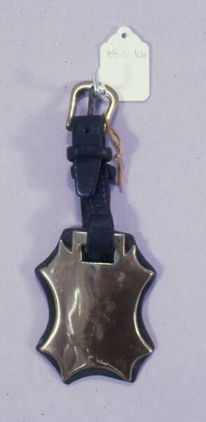 Horse Brass, Leather Strap with Shield