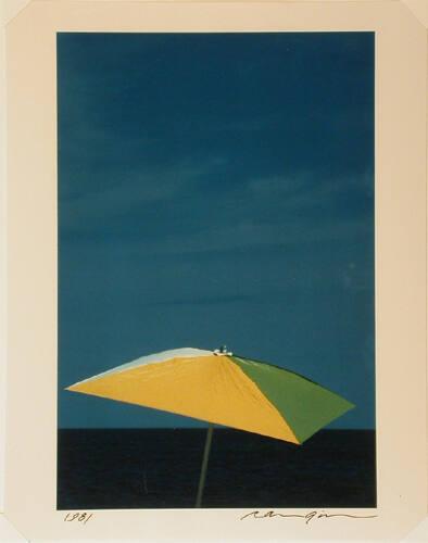 Untitled: Umbrella on beach, East Hampton (from Theorem)