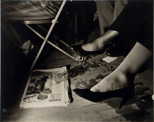 Spilled Glass and Legs, N.Y.C. - April, 1985 (from "Social Context")