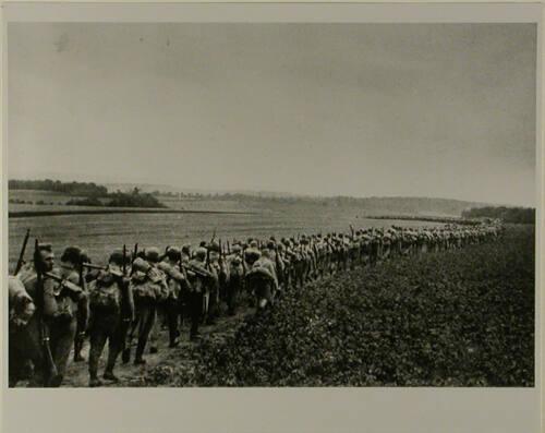 Forced March to the Front between Lonié and Mitulen, Poland (from "A Hungarian Memory)