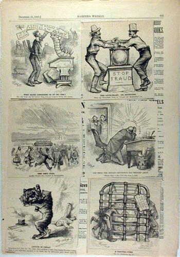Six Cartoons from Harper's Weekly