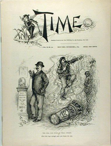 Time Magazine with illustrations by Thomas Nast, Vol.IX. No.224 (complete issue)