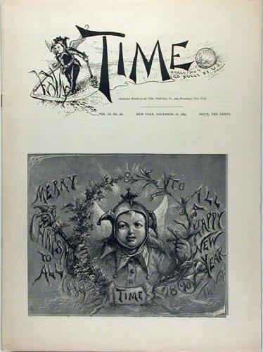 Time Magazine with illustrations by Thomas Nast, Vol.IX. No.281 (complete issue)