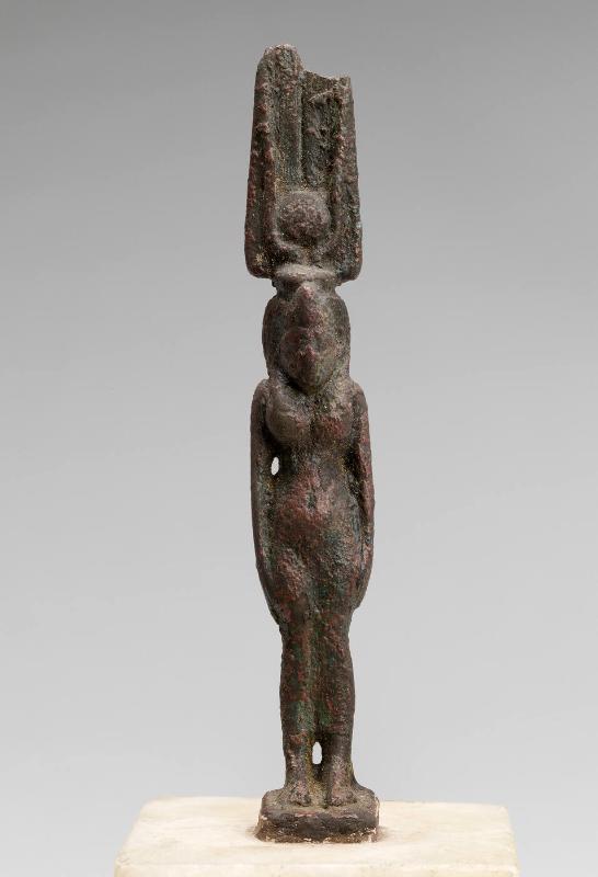 Statuette of Isis, Standing with Feathered Crown