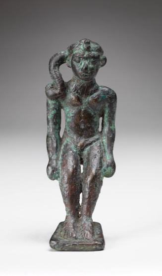 Statuette of Harpokrates, Seated with Sidelock