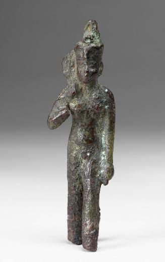 Statuette of Harpokrates, Standing with Double Crown